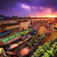 Pasar terapung di Indonesia